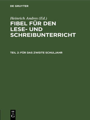 cover image of Für das zweite Schuljahr